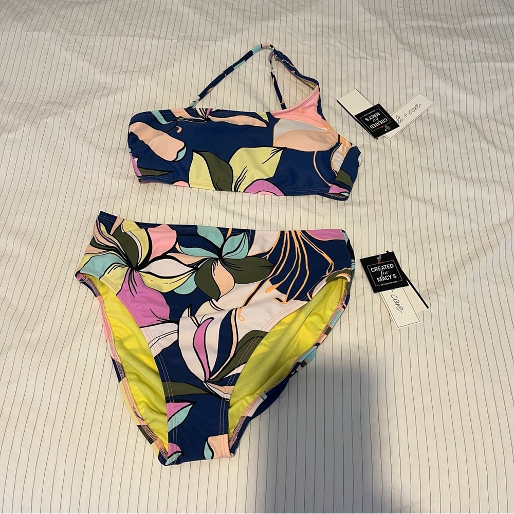 NWT Colorful 2 piece swimsuit!